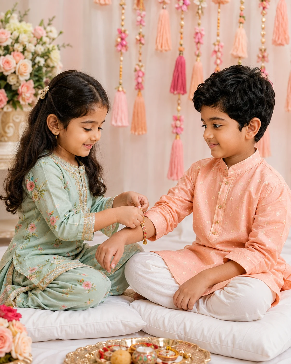Raksha Bandhan Cute Baby AI Photo Prompt